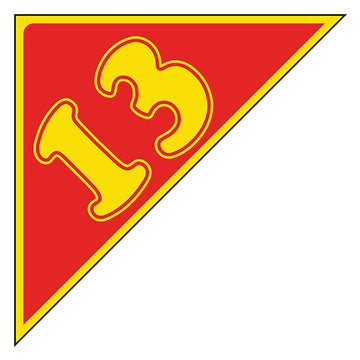 Angle Year Sticker Yellow Red 13
